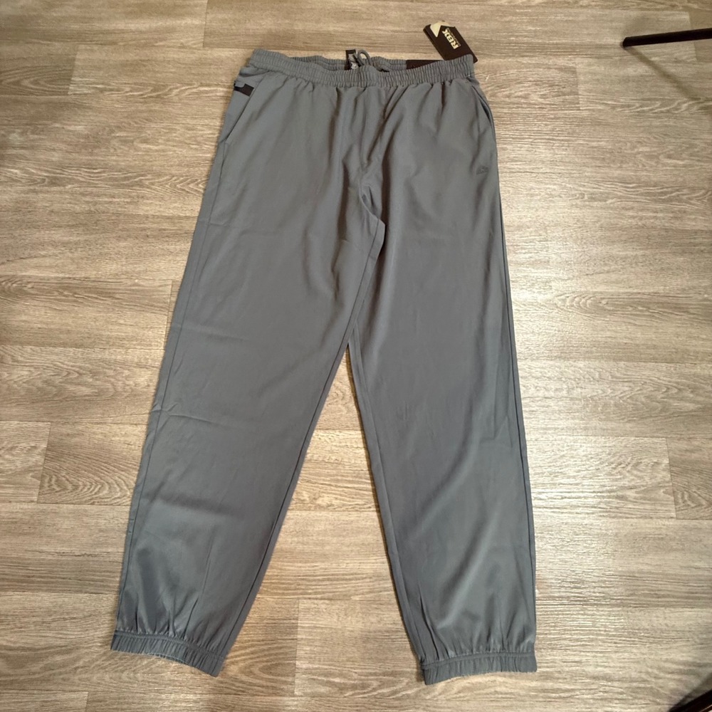 RBX Mens Core Stretch Jogger Pants Grey Standard‎ Fit Training Gym Large NWT